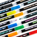 24 Piece Double Line Outline Pen Set Glitter Paint Markers 12 Colors Self-Outline Metallic Shimmer Pens for DIY Crafts Cards