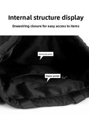 Large Drawstring Backpack Waterproof Gym Bag Lightweight Sports Sackpack with Zipper Pockets for Travel and Swimming Orange-red