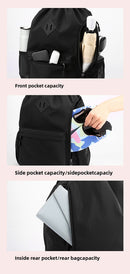 Large Drawstring Backpack Waterproof Gym Bag Lightweight Sports Sackpack with Zipper Pockets for Travel and Swimming Royal Blue