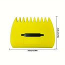 Pair of Horticultural Leaf Rake Hand Tools Set Large Plastic Claw Grabber Ideal for Collecting Yard Debris, Grass Clippings, and Scraps Army green