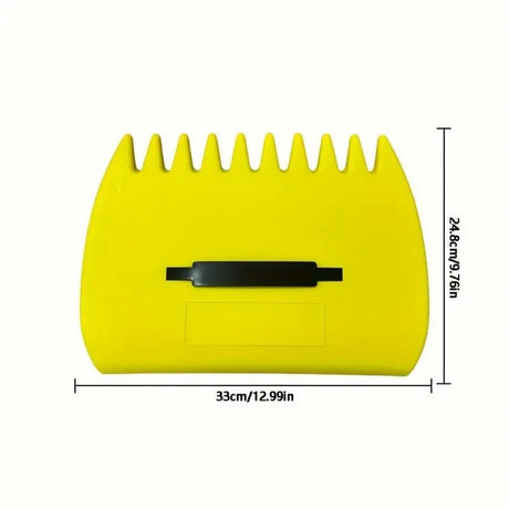 Pair of Horticultural Leaf Rake Hand Tools Set Large Plastic Claw Grabber Ideal for Collecting Yard Debris, Grass Clippings, and Scraps Light green