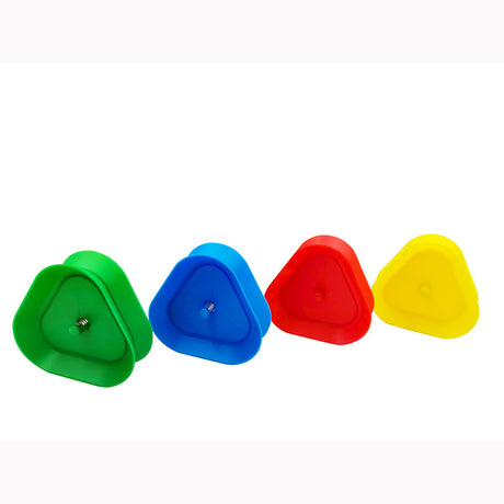 Triangle Playing Card Holders 4 Pack Hands Free Game Organizers for Kids Seniors and Adults Ideal for Family Poker Nights