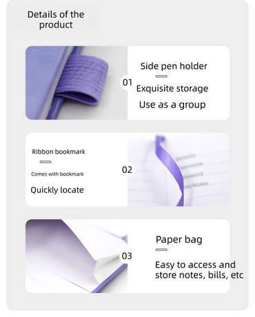 Deep purple Password Log Book with Alphabetical Tabs Internet Address Organizer Small PU Leather Notebook with Owl Design Pen Holder and Inner Pocket Ideal for Home and Office
