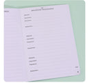 Rose Gold Address Book with Alphabetical Tabs B6 Hardcover Telephone & Contact Organizer with Pen Holder & Elastic Band for Home Office