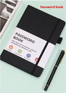 Rose Gold Password Book with Alphabetical Tabs B6 Hardcover Internet Address Logbook & Password Organizer with Pen Loop Elastic Band and Inner Pocket