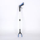 Blue and Black Handle Foldable Grabber Reacher Tool - 83cm Aluminium Litter Picker with Magnetic Tip - Lightweight Mobility Aid for Garden & Home Rubbish Cleanup