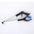 Green and Black Handle Foldable Grabber Reacher Tool - 83cm Aluminium Litter Picker with Magnetic Tip - Lightweight Mobility Aid for Garden & Home Rubbish Cleanup