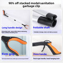 Green and Black Handle Foldable Grabber Reacher Tool - 83cm Aluminium Litter Picker with Magnetic Tip - Lightweight Mobility Aid for Garden & Home Rubbish Cleanup