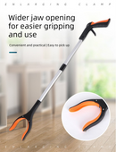 Green and Black Handle Foldable Grabber Reacher Tool - 83cm Aluminium Litter Picker with Magnetic Tip - Lightweight Mobility Aid for Garden & Home Rubbish Cleanup