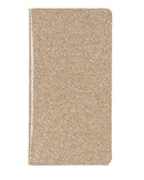 Car Registration and Insurance Holder Gold Glitter - Luxury Bling Vehicle Document Wallet - Slim Glove Box Organiser for Rego Papers, Logbook & ID Cards - Sparkle PU Leather