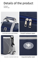 Large Insulated Cooler Bag Thermal Lunch Tote 16L Capacity with Adjustable Shoulder Strap for Picnics Camping & Work Purple