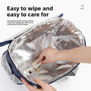 Large Insulated Cooler Bag Thermal Lunch Tote 16L Capacity with Adjustable Shoulder Strap for Picnics Camping & Work Purple