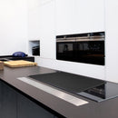 Silicone Stove Top Cover 71x50x0.2cm Heat Resistant Electric Cooktop Protector Mat for Kitchen Benchtop and Laundry Black