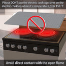 Silicone Stove Top Cover 71x50x0.3cm Heat Resistant Electric Cooktop Protector Mat for Kitchen Benchtop and Laundry Dark gray