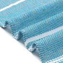 3 Pack Turkish Style Beach Towel Set 90x180cm - Quick Dry Lightweight Large Peshtemal Bath Sheet with Tassels - Emerald green, Light Gray & Pink
