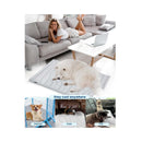 2 Pack Medium Dog Cooling Mat 91x58cm - Reversible Self Cooling & Warm Pet Bed Pad - Beige & Bipolar Blue Crate Liner for Breeds up to 20kg