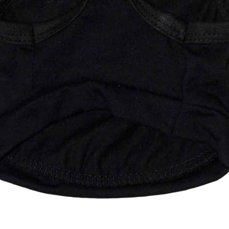 2 Pack Security Printed Pet Vest - Breathable Cotton Dog Shirt for Small Puppies & Cats - Black Summer Singlet Size XS (Chest 30cm)