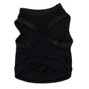 2 Pack Security Pet Vest Size S - Black Cotton Dog T-Shirt for Small Dogs Puppies & Cats - Summer Sleeveless Apparel with White Lettering