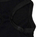 2 Pack "SECURITY" Printed Dog Vest Size M - Black Cotton Pet T-Shirt - Lightweight Summer Tank Top for Small Dogs & Cats - Fun Novelty Puppy Apparel (45cm Chest)