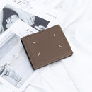 Women's Genuine Leather Bi-fold Wallet - Slim Short Purse with Coin Pocket & RFID Blocking - Soft Cowhide Minimalist Card Holder - Khaki
