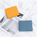 Women's Genuine Leather Bi-fold Wallet - Slim Short Purse with Coin Pocket & RFID Blocking - Soft Cowhide Minimalist Card Holder - Green
