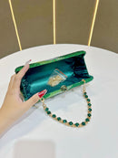 Luxury Black Rhinestone Evening Clutch Bag Women Crystal Sparkle Formal Purse with Chain Strap for Wedding Party Prom