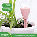 2 PCS Automatic Self-Watering Plant Spikes Adjustable Drip Irrigation System for Indoor Outdoor Garden Pots Holiday Care Green and White
