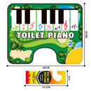 Green Electronic Toilet Piano Mat - Musical Potty Keyboard with Golf Theme - Funny Novelty Gag Gift for Kids & Adults - Waterproof & Non-Slip - Fits Standard Toilets