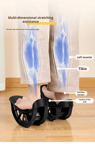 2 PCS Foot Rocker Calf Stretcher - Ankle & Lower Leg Stretching Board for Plantar Fasciitis & Achilles Relief - Anti-Slip Balance Wedge for Home & Office - Heavy Duty Blue