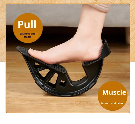 2 PCS Foot Rocker Calf Stretcher - Ankle & Lower Leg Stretching Board for Plantar Fasciitis & Achilles Relief - Anti-Slip Balance Wedge for Home & Office - Heavy Duty Blue