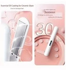 Cordless Mini Hair Straightener & Curler 2-in-1 - Portable USB Rechargeable Ceramic Flat Iron with 3 Temperature Settings - Compact Travel Styler for Bangs & Touch Ups - Pink