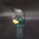 Quantitative Salt Dispenser Bottle - 0.5g Precise Metering Spice Shaker for Healthy Portion Control - Push Button Seasoning Container for Kitchen Cooking - Dark Green