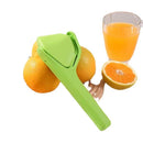 Foldable Manual Lemon Squeezer & Citrus Juicer - Portable Handheld Fruit Press for Fresh Orange & Lime Juice - Space Saving Kitchen Tool - Green