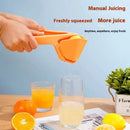 Foldable Manual Lemon Squeezer & Citrus Juicer - Portable Handheld Fruit Press for Fresh Orange & Lime Juice - Space Saving Kitchen Tool - Orange