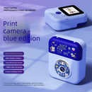 Kids Instant Print Camera with 3 Paper Rolls - Zero Ink Thermal Digital Camera & Video Recorder - 1080P Dual Lens Selfie Toy for Boys & Girls - Blue