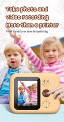 Kids Instant Print Camera with 3 Paper Rolls - Zero Ink Thermal Digital Camera & Video Recorder - 1080P Dual Lens Selfie Toy for Boys & Girls - Blue