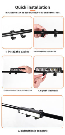 EOS610 1000 Lumen Anti-Glare Bike Light with Single Bracket Mount - USB Rechargeable LED Headlight 2000mAh - Waterproof Aluminium Horizontal Front Lamp for MTB & Road