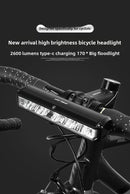 EOS630 1700 Lumen High Brightness Bike Light with Single Bracket Mount - 4000mAh Long Life USB Rechargeable Battery - Aluminium Alloy Horizontal Headlamp for MTB & Road Cycling
