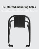 Universal Aluminium Bicycle Front Rack Carrier with Mounting Hose Clamps for MTB Fork Cargo Shelf Black
