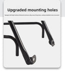 Universal Aluminium Bicycle Front Rack Carrier with Mounting Hose Clamps for MTB Fork Cargo Shelf Black