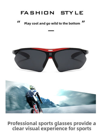 3 PCS Outdoor Cycling Sunglasses Sports Glasses Set Night Vision Yellow Brown Grey Lenses Running Fishing Driving UV Protection Unisex