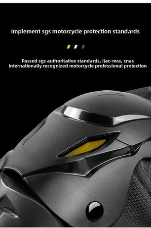Motorcycle Knee Pads Shin Guards Long PP Shell Protective Gear for Motocross Dirt Bike Racing Quick Release Adjustable Side Protection Black