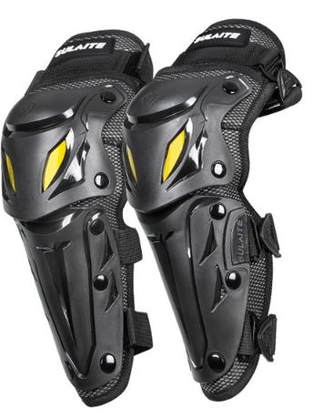 SULAITE CE Level 1 Certified Motorcycle Elbow Guards Long Forearm Protectors Silver Hard Shell Armour Quick Release for Motocross Dirt Bike