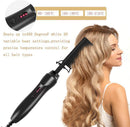 2-in-1 Electric Hot Comb Hair Straightener & Curler Titanium Alloy Heating Fast Heat Up Anti-Scald Pressing Comb with AU Plug 3 Temp Settings Pink