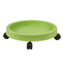 Green 3-Tier Stackable Strawberry & Vegetable Planter with Mobile Wheel Tray - Space-Saving Vertical Gardening System