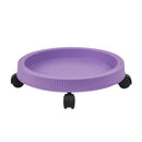 Purple 3-Tier Stackable Strawberry & Vegetable Planter with Mobile Wheel Tray - Space-Saving Vertical Gardening System
