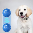 Orange Interactive Gravity Bouncing Dog Toy Ball(56MM) - Smart Automatic Teasing Pet Toy, Durable TPR with Yellow Sea Urchin Cover