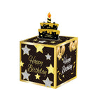 03 Black-Gold Christmas Surprise Money Pull Box - Double-Layer Digital Design for Festive Gifts, Birthday, and Holiday Party Decor
