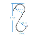 3PCS Black + 3PCS White Retractable Hanging Basket Pulley System & 6PCS Heavy Duty Stainless Steel S-Hooks Combo - Garden Plant Hanger(Max Load 5KG)