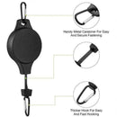 3PCS Black Retractable Hanging Basket Pulley System & 3PCS Heavy Duty Stainless Steel S-Hooks Combo - Garden Plant Hanger(Max Load 5KG)